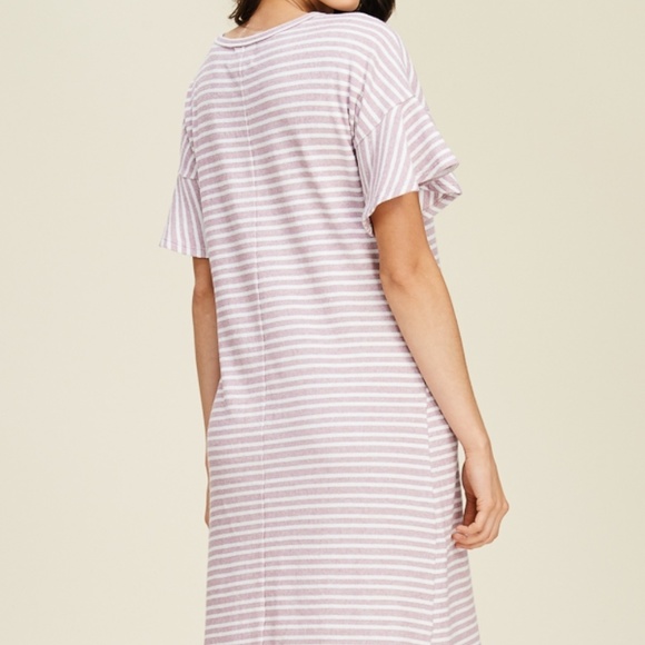 Functional button up round neck ruffle sleeve with - Picture 3 of 4